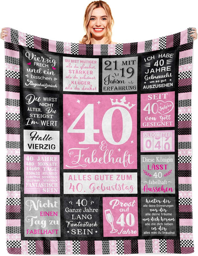 40 Geburtstag Frauen, Geschenk 40 Geburtstag Frau, Geschenke für Frauen 40 Geburtstag, Geburtstagsge