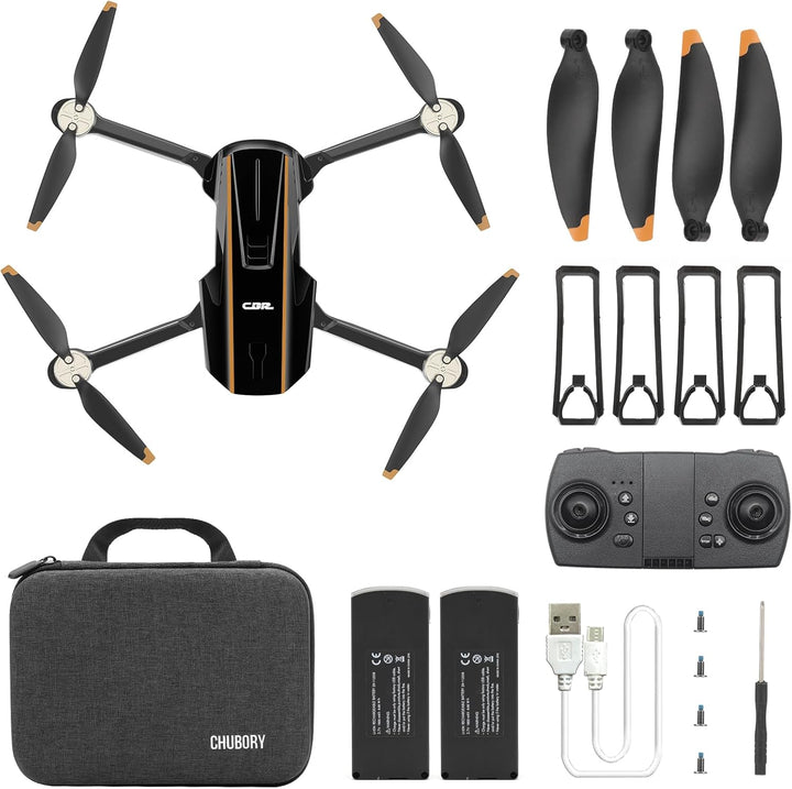 Robuster bürstenloser Motor-Drohne mit Kamera für Anfänger, CHUBORY A68 WiFi FPV Quadcopter mit 2K H