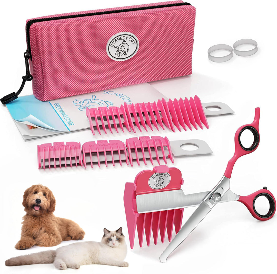 Scaredy Cut® leise Haarschneidemaschine für Haustiere, Fellpflegeset für Hunde oder Katzen 16pc Righ