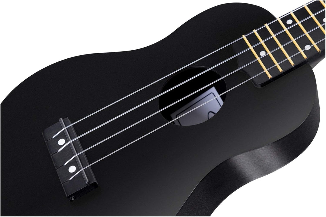 Classic Cantabile OV-04 BK Ukulele - Sopran-Ukulele im Roundback-Design - Mensur: 342 mm - Korpus un