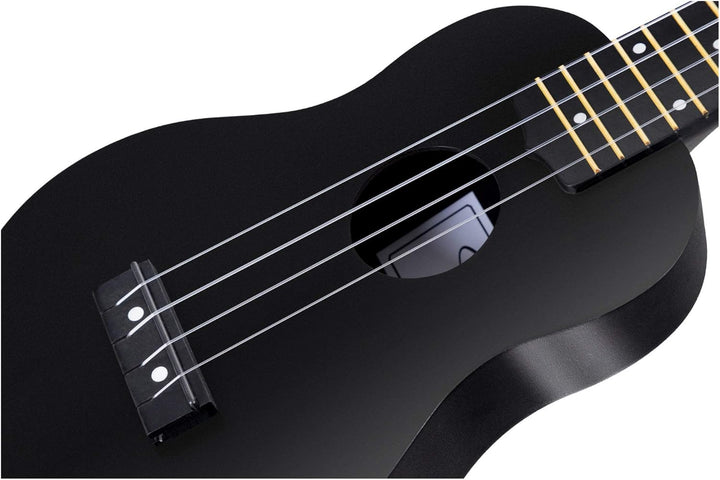 Classic Cantabile OV-04 BK Ukulele - Sopran-Ukulele im Roundback-Design - Mensur: 342 mm - Korpus un