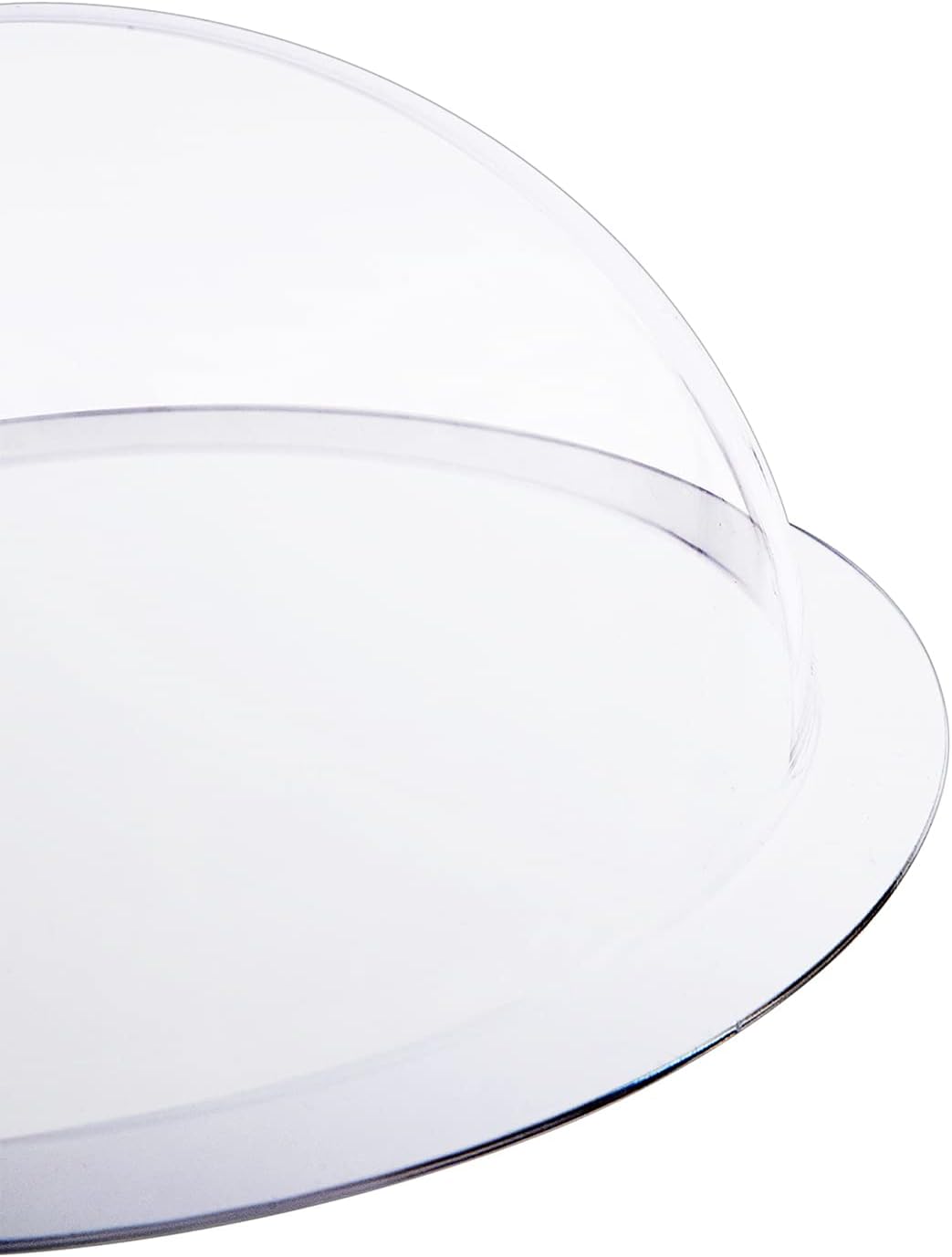 HMF 46735 Halbkugel aus Acryl mit Krempe, DIY Acrylhaube | Ø 35 cm | Transparent 350 mm, 350 mm