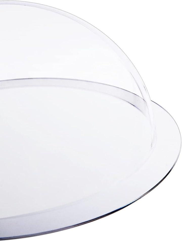 HMF 46735 Halbkugel aus Acryl mit Krempe, DIY Acrylhaube | Ø 35 cm | Transparent 350 mm, 350 mm