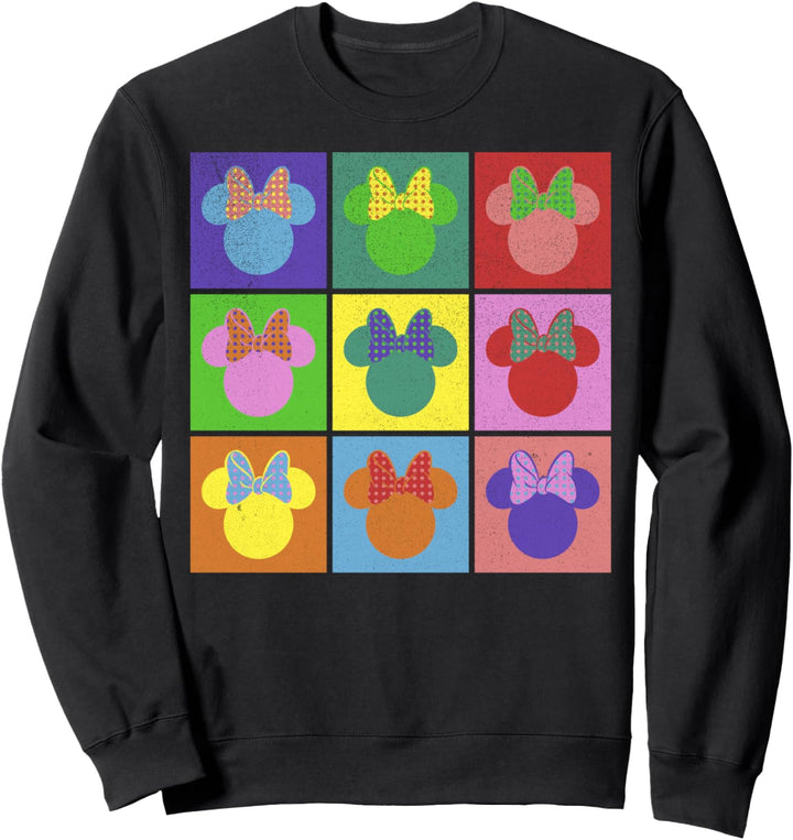 Disney Mickey And Friends Minnie Mouse Neon Panels Sweatshirt