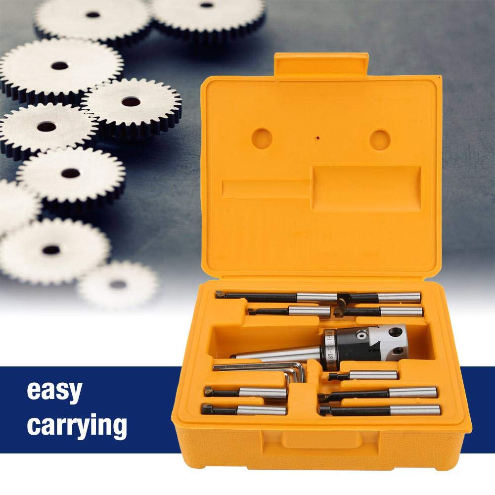 Fräsmaschine Zubehör Set, 14-tlg. F1-12, 50 mm Bohrkopf Set mit 12 mm Bohrstange, Bohrkopf, Deichsel