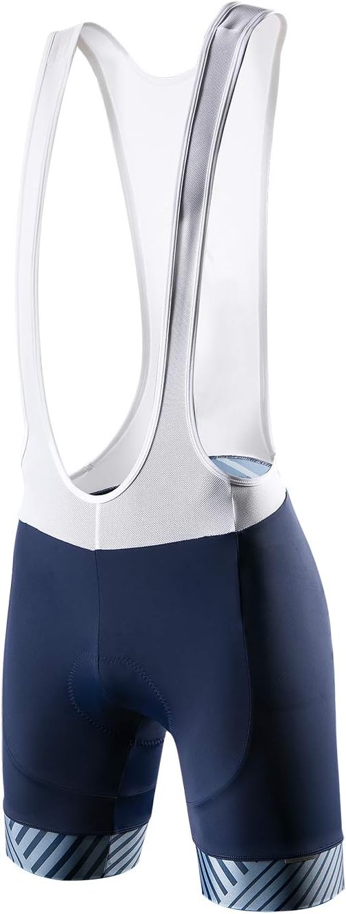 Santic Trägerhose Fahrrad Herren Fahrradhose Kurz mit Sitzpolster Radhose Herren Kurz Gepolstert, XX