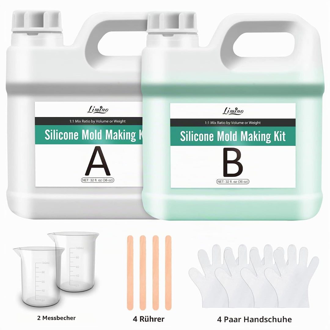 Flüssiges Silikon Kautschuk - 1.9L/2.2kg 15A Silikon Formen Herstellen Kit für Silikonformen Herstel