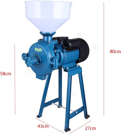 Getreidemühle Mit Trichter,Lightakai 2200W 220V Kornmühle Elektrisch Einstellbare Dicke Schrotmühle