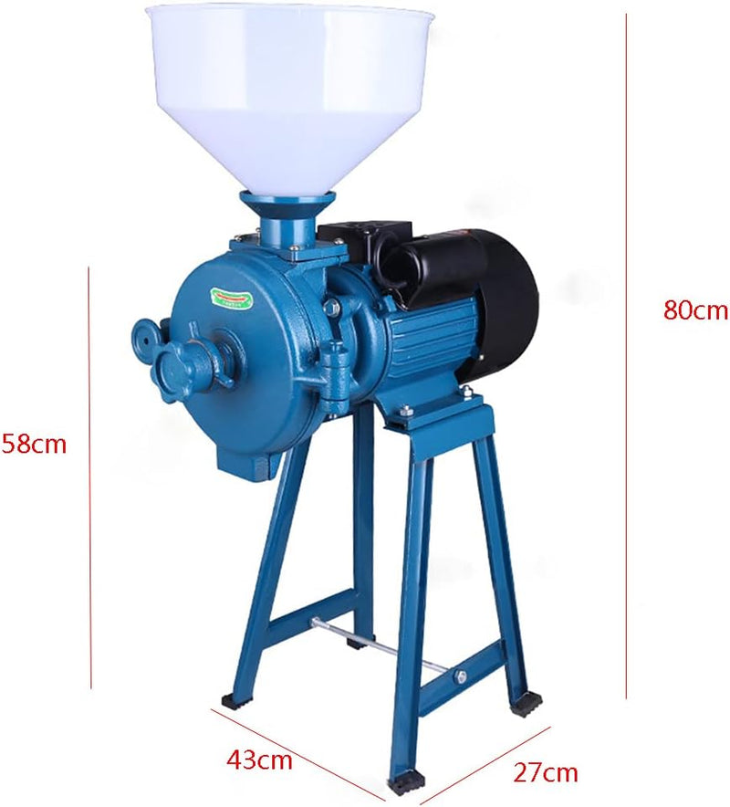 Getreidemühle Mit Trichter,Lightakai 2200W 220V Kornmühle Elektrisch Einstellbare Dicke Schrotmühle