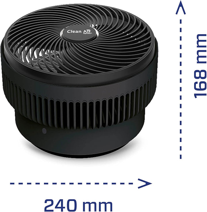 Clean Air Optima CA-404 - Design Zirkulator Ventilator mit Ionisator - Ultraleise automatische Schla