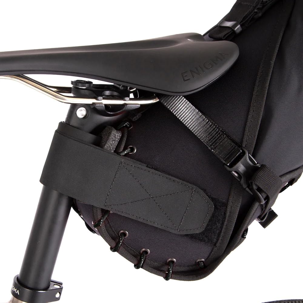 Restrap Big Sattelttasche mit Packsack Sattelholster 8 l Schwarz, 8 l Schwarz