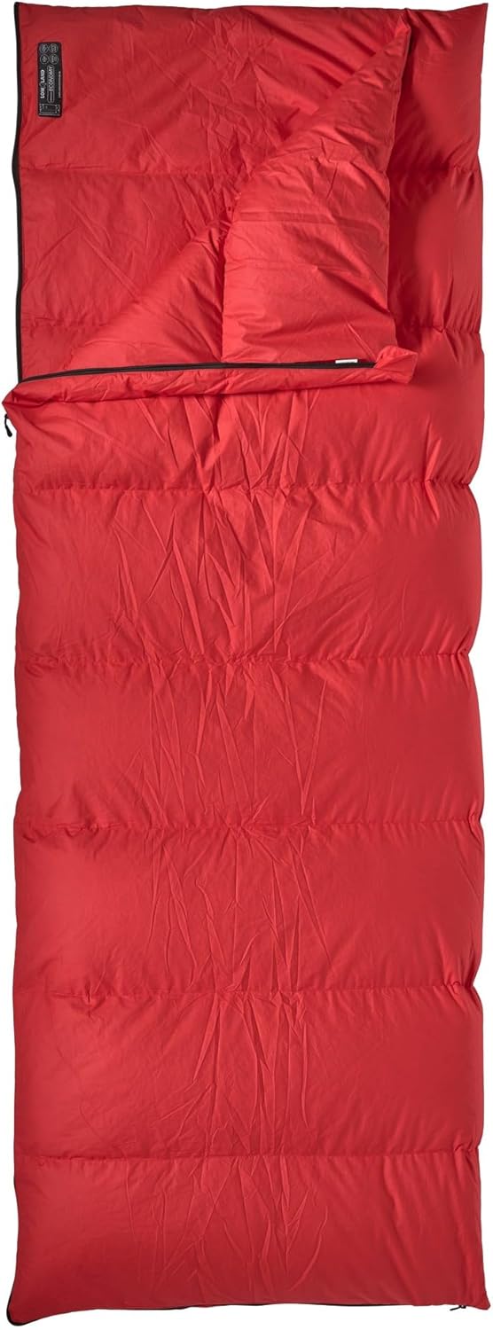 Lowland Outdoor Companion Economy Daunen Deckenschlafsäcke, Rot, 210x80 cm