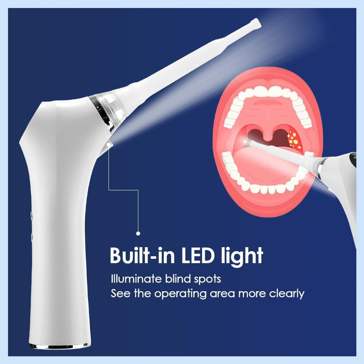 Tonsillenstein-Entferner Set, 65kpa Elektrisches Mandelsteine Entfernen 3-Gang-Saug Mit LED-Licht un