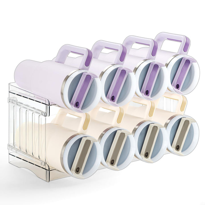 Grösser Flaschenhalter, Schrank Organizer für Küche, Flaschenregal Stapelbar für Küchen Organizer, W