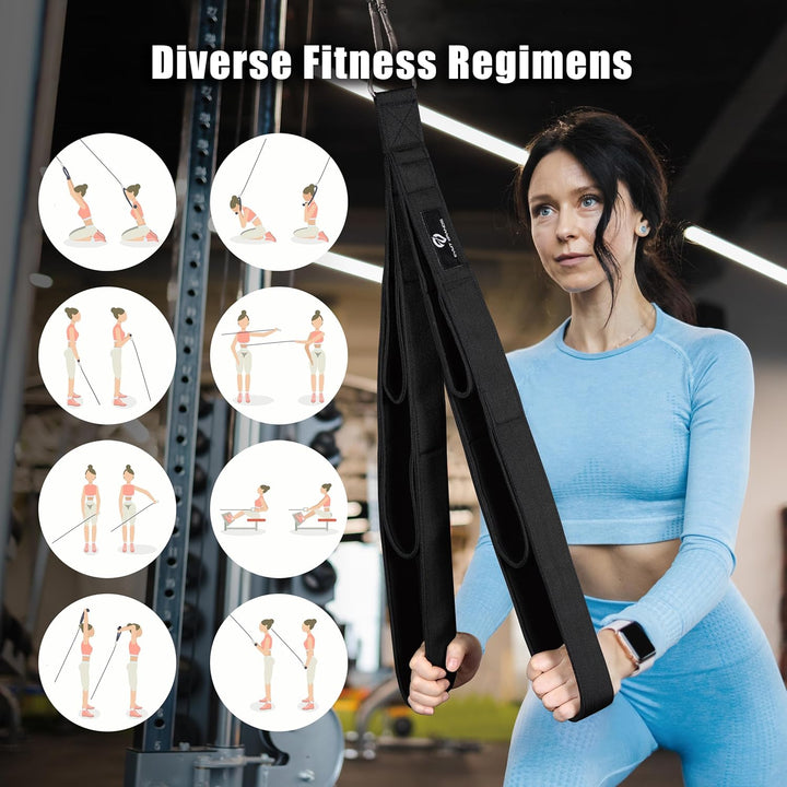EVMT Brands Evmt Ultimate 33cm, 56cm, 76cm Trizepsseil. Vielseitiges Fitnessgerät Für Krafttraining.