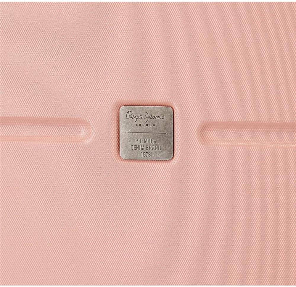 Pepe Jeans Carina Rosa Kabinenkoffer 40 x 55 x 20 cm starres ABS integrierter TSA-Verschluss 37 l 3,