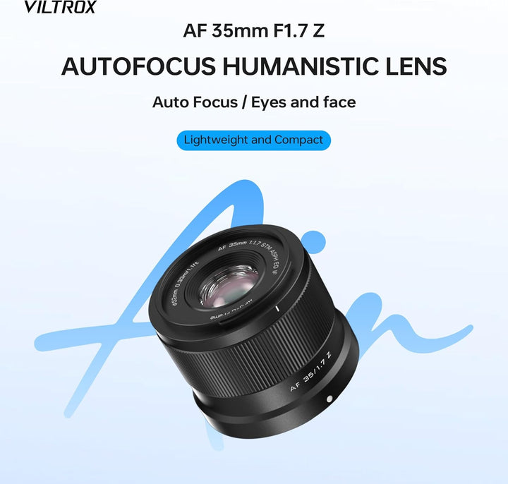 VILTROX AF 35mm F1.7 Objektiv für Nikon Z-Mount, f/1.7 APS-C Autofokus-Festbrennweite mit grosser Bl