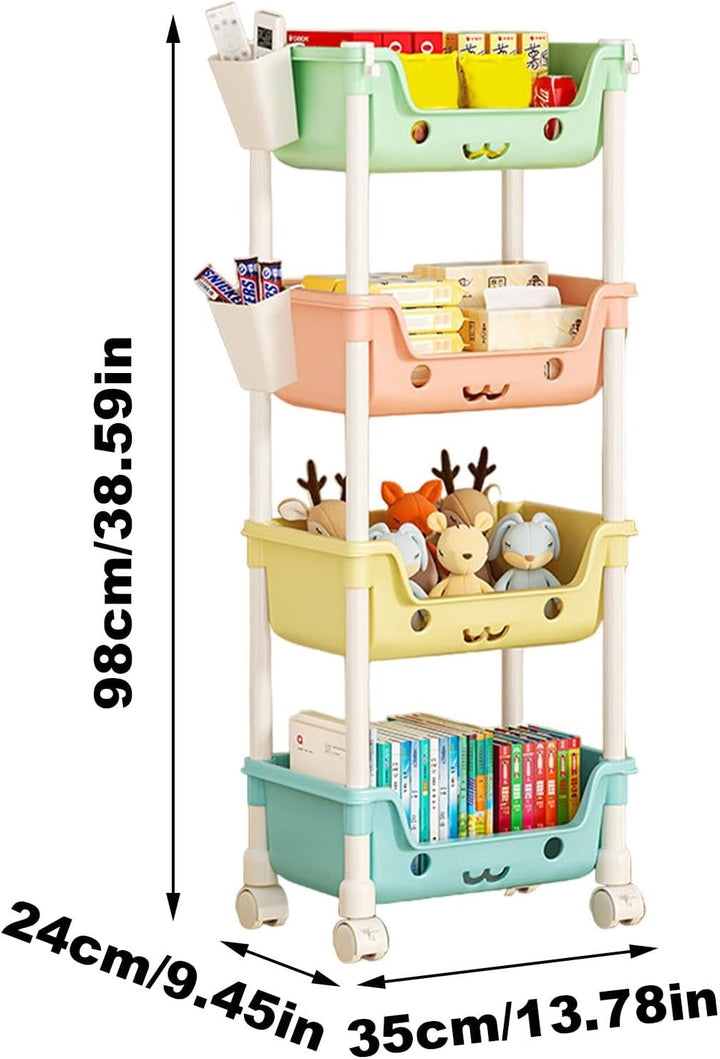 Spielzeug- und Bücheraufbewahrung für Kinder,Kinderspielzeugregal, Kinderspielzeug-Aufbewahrungsorga