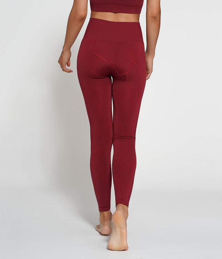 HS SPORTSWEAR Damen Tonga Shield Leggings M-L Bordeaux, M-L Bordeaux