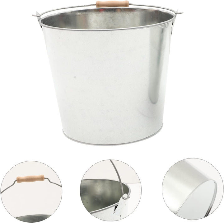 BESPORTBLE Ascheeimer Für Kamin Grill Metallofen 25 cm Durchmesser Oberseite 20 cm Basis 22 cm Hoch