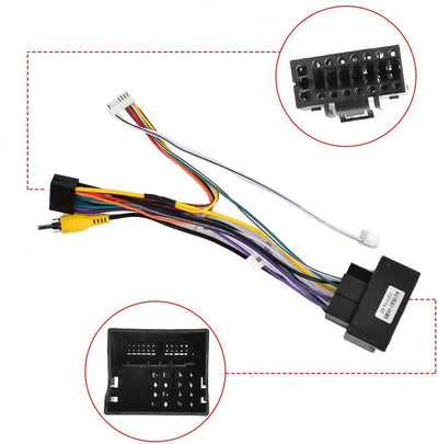 Podofo Android Autoradio GPS für Peugeot 308 408 2009-2013, 9" Touchscreen WiFi Bluetooth FM RDS Rad