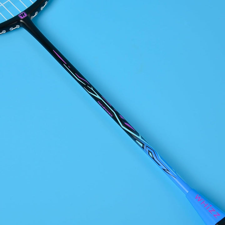WHiZZ Carbon Badminton Schläger Set, Leichter Graphit Badmintonschläger Federball Set für Training,