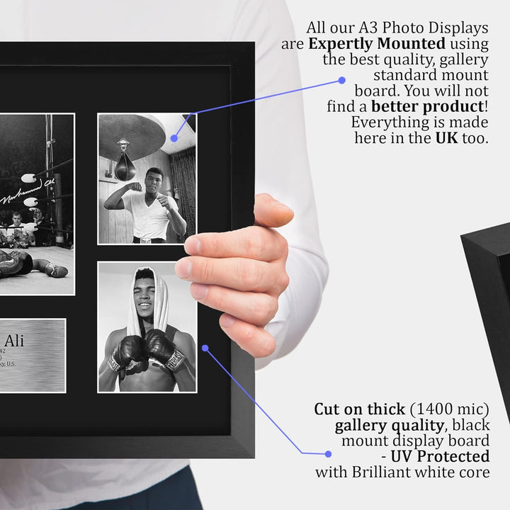 HWC Trading FR A3 Muhammad Ali Geschenke Gedrucktes Signiertes Autogrammbild Für Boxer-Erinnerungsst