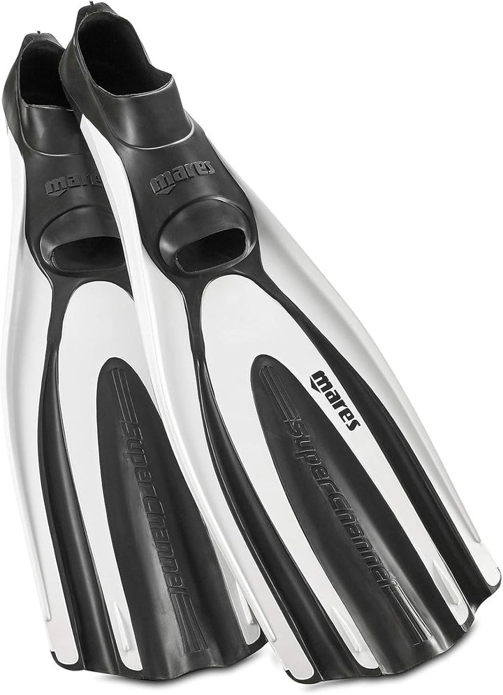 Mares Unisex – Erwachsene Avanti Superchannel Full Tauchflossen 42 weiss, 42 weiss