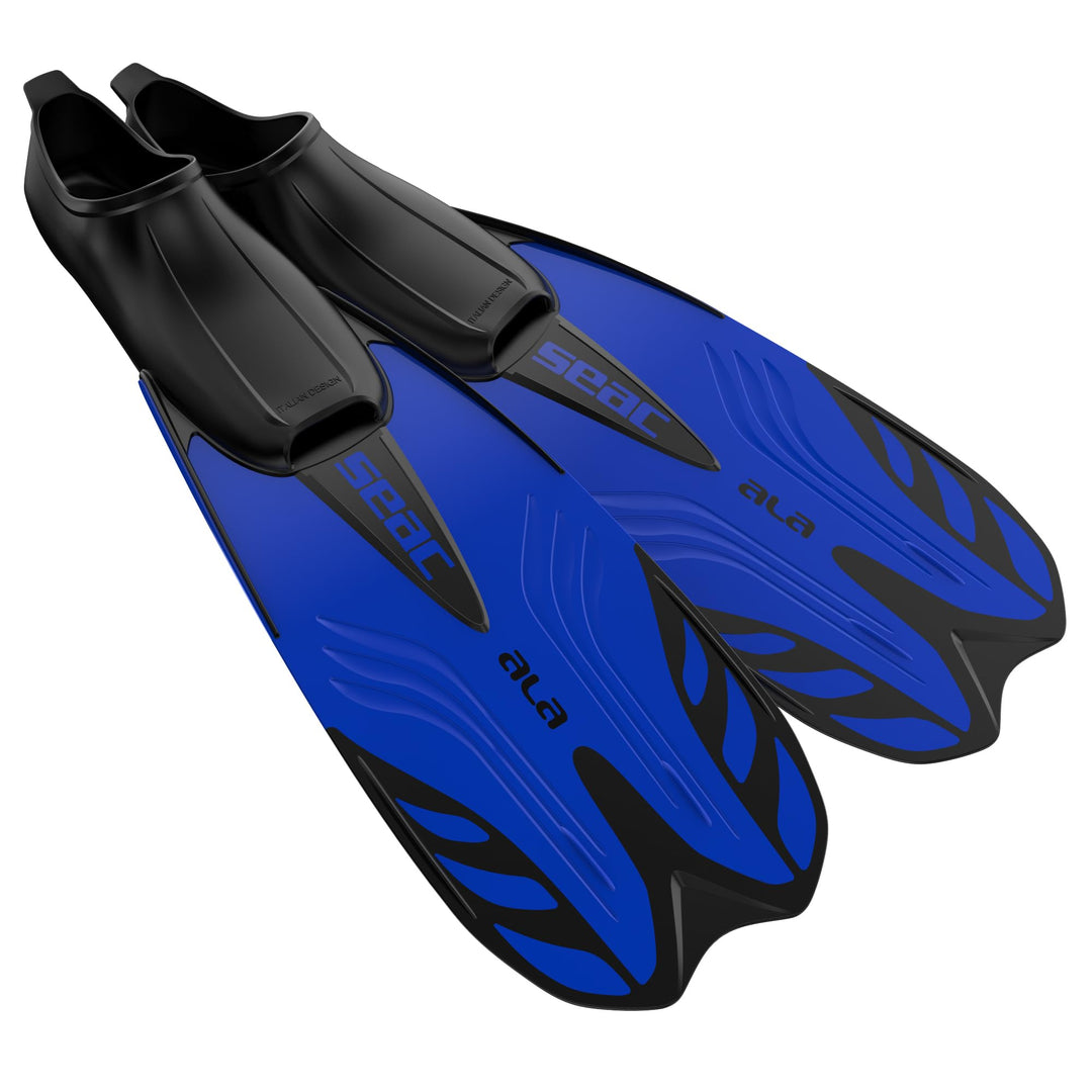 Seac Ala, Flossen mit geschlossenem Fussteil, ideal zum Schnorcheln und Schwimmen 44-45 Blau, 44-45