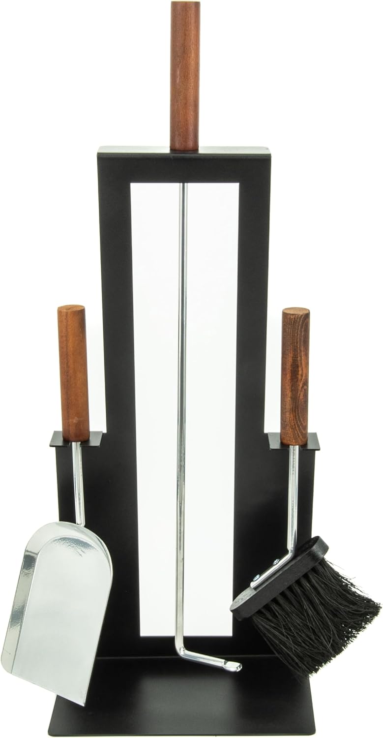 Valo Kaminbesteck Malmö (3 teilig, inkl. Kaminbesen, Schaufel und Schürhaken, Kamingarnitur, Kaminse