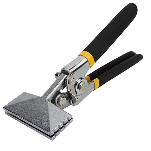 1/4 Biegezange Metallblech, Griffnahtzange Handblech Seamer rutschfest für Eisenblech/Edelstahlblech