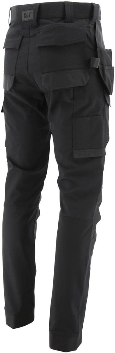 Caterpillar CAT Workwear Herren Tech Stretch DWR Stretch Arbeitshose 34 Schwarz, 34W / 32L Schwarz