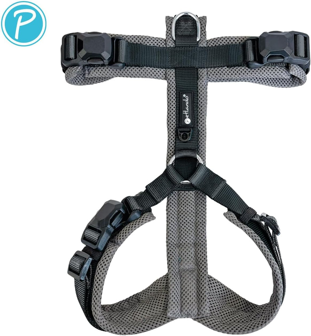 Petlando Hundegeschirr Magnetech Y-Comfort – Innovative Magnetschnalle, atmungsaktiv, mit Mesh gepol