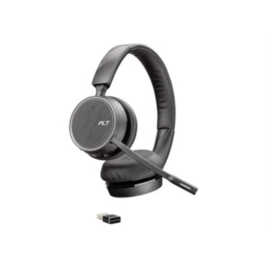 Plantronics– Voyager 4220UC USB-A Headset (Poly)– Stereo Bluetooth-Kopfhörer mit Bügel-Mikrofon und