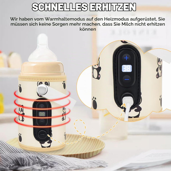 Herbst Flaschenwärmer Baby Unterwegs, Tragbarer Fläschchenwärmer Baby Kann erhitzt werden, Flaschenw