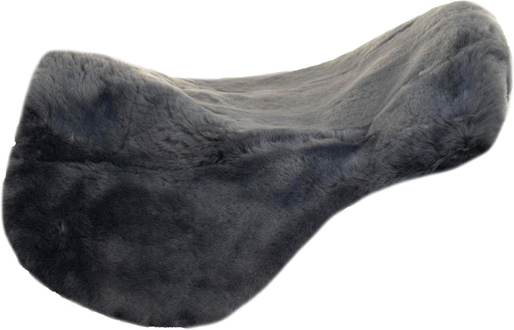 Engel Reitsport Lammfell Sattelsitzbezug englisch Farbe med. (Sabez 1) anthrazit M (45 cm Länge) (bi