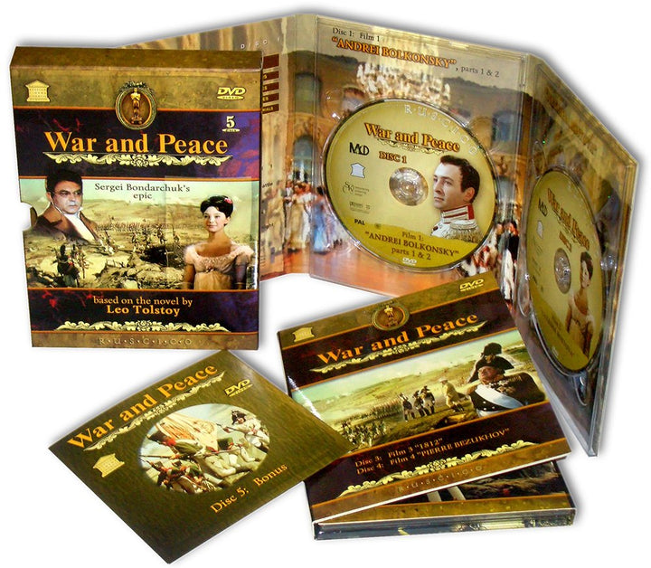 Vojna i mir (Krieg und Frieden) (Engl.: War and Peace) (RUSCICO) (5 DVD) (PAL) - russische Originalf