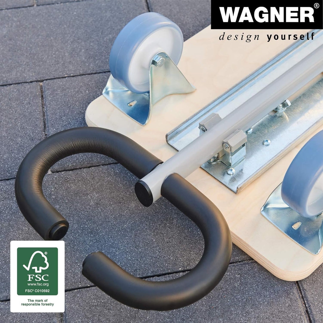 Wagner Transporthilfe MM 1333 I 74-101 x 37 x 14,5 cm - Tragkraft 200 kg - für unterschiedlich gross