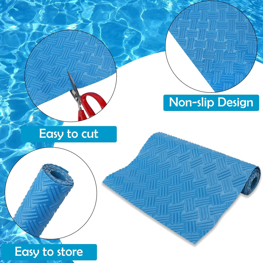 Schwimmbadleitermatte, rutschfeste Matte, Poolfolienschutz, Schwimmbadleiterpolster für Schwimmbadfo