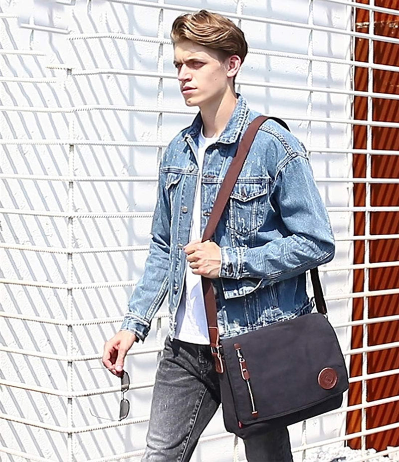 FANDARE Unisex Messenger-Tasche, 35,6 cm, tragbar, Umhängetasche, für Studenten, Reisen, Arbeit, Sch