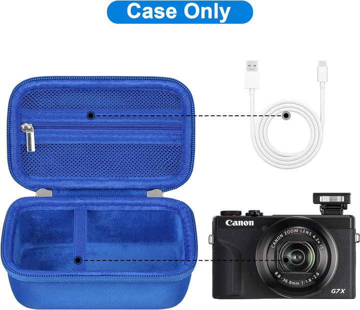 Canboc Tragetasche für Canon PowerShot G7 X Mark II/G7 X Mark III/G5 X Mark II.G7X Digitalkamera, Po