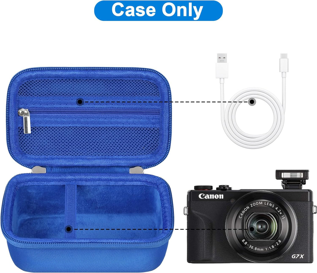 Canboc Kameratasche für Canon PowerShot G7 X Mark II/G7X Mark III Digital 4K Vlogging Kamera, Point