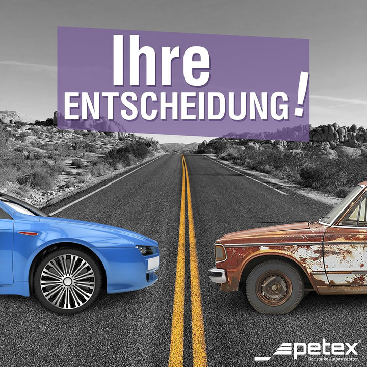 PETEX Radkappen Satz 15 Zoll Volante Silber/schwarz (1350-3627)