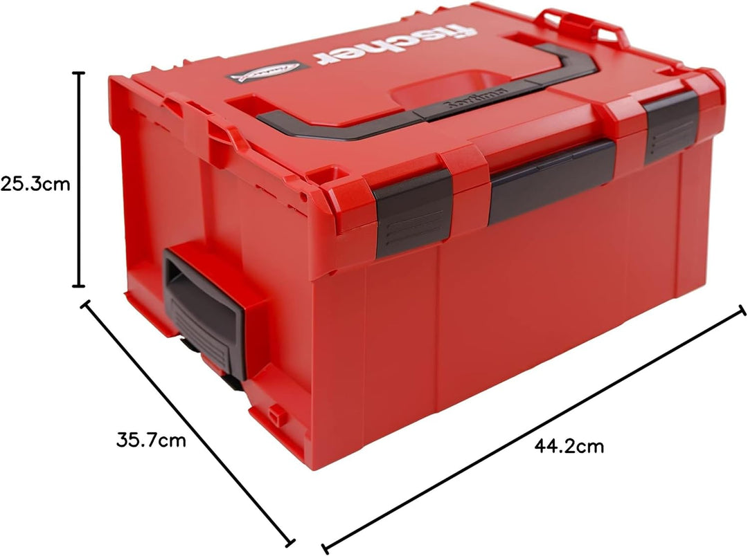 fischer L-Boxx FLB 238, robuste Aufbewahrungs- und Transportbox, stapelbar, kompatibel mit L-Boxx Sy