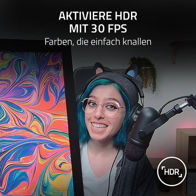 Razer Kiyo Pro - USB Streaming Kamera mit Hochleistungslichtsensor und Ständer (Webcam, Full HD Vide