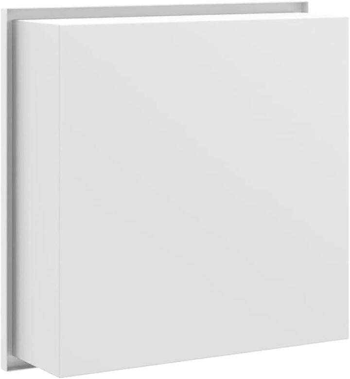 vidaXL Duschnische Mattweiss 32x32x9 cm Edelstahl, Weiss