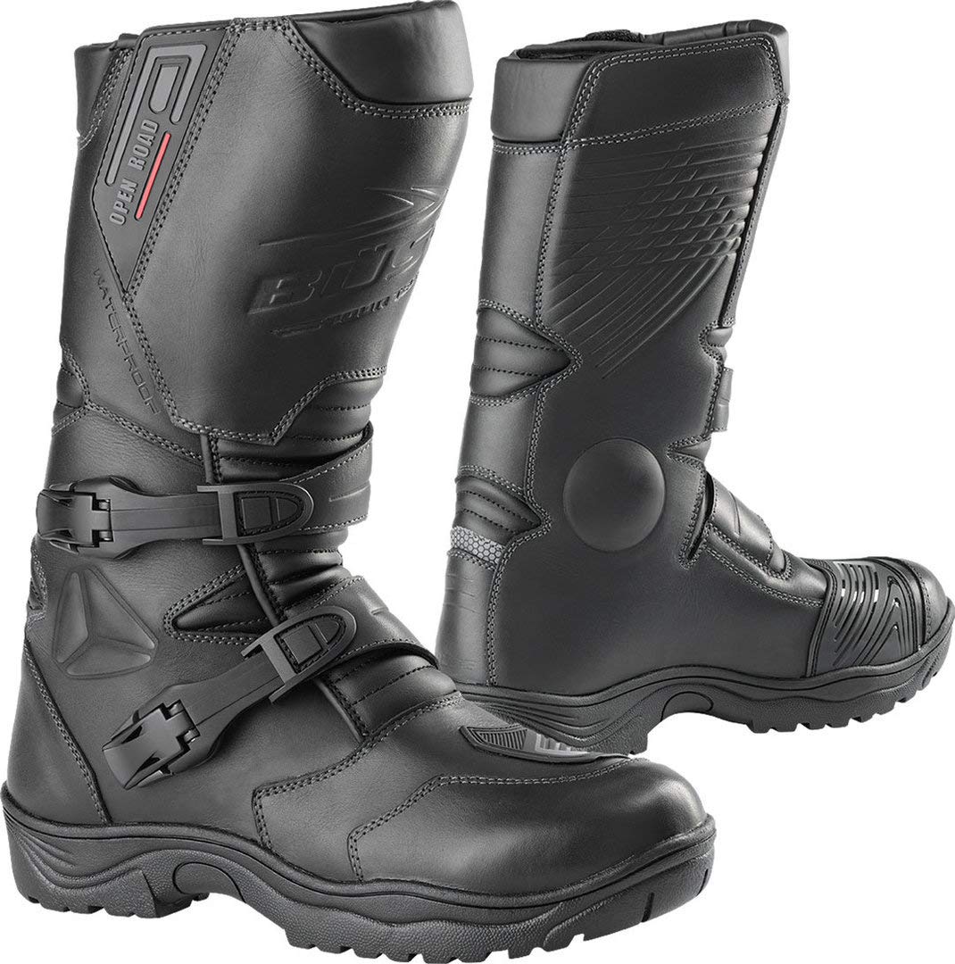Büse Open Road II wasserdichte Motorradstiefel (Black,44)