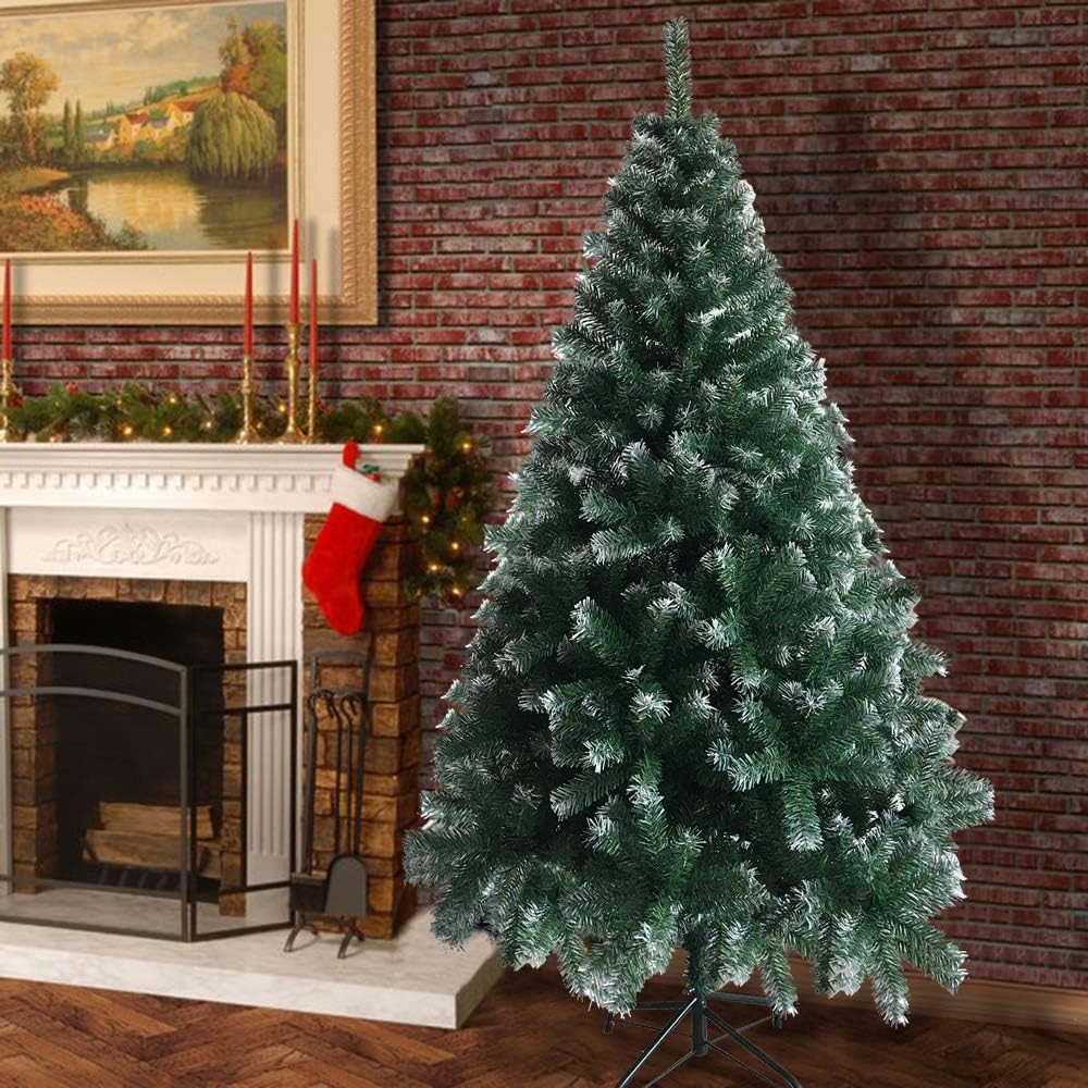 LEADZM 180/210/240cm Künstlicher Weihnachtsbaum, Tannenbaum künstlich mit Metallständer, Christbaum,