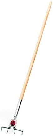 Systemstiel Holz, 140 cm - 4-Loch - Holzstiel Gerätestiel Besenstiel Wechselstiel