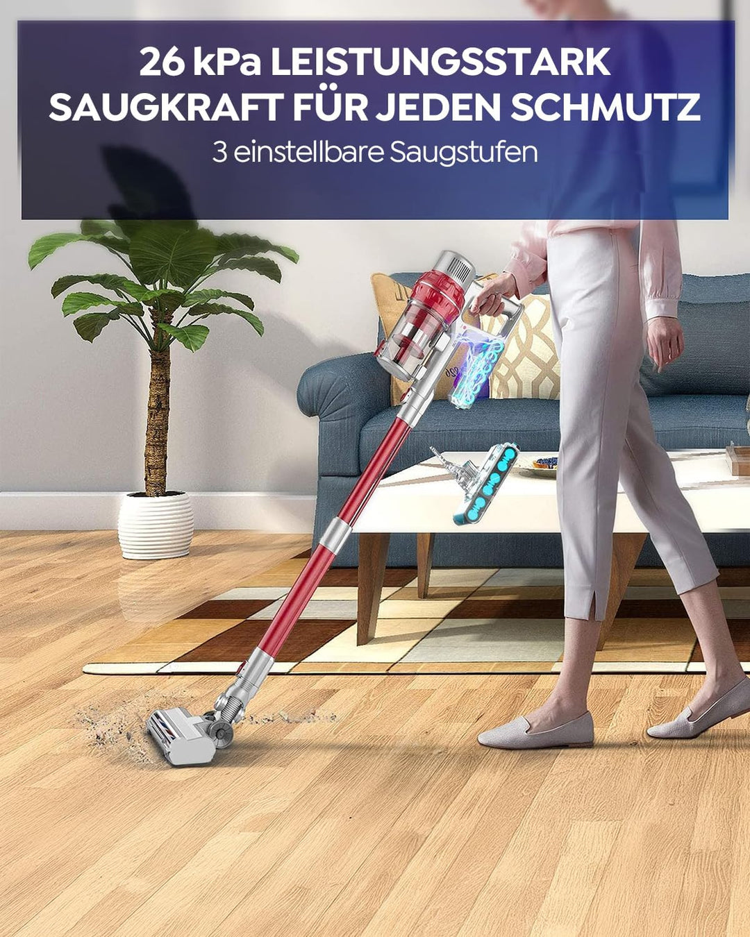 V8-Akku, FLYLINKTECH 6,0 Ah V8-Ersatzakku für SV10 Absolute Animal Fluffy Animal Exclusive Trigger 2